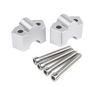 Riser Manubrio Motocicleta para Kawasaki para Z900 para Z800 para Z650 Elevador De Manillar Motocicleta Abrazadera Montaje Elevador Cambio Trasero del Manillar(Silver)