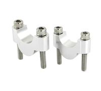 Riser Moto para Triumph para Tiger 1050 para Sport 2013-2020 28 mm 1 1/8 "Mango Fat Bar Mount Riser Elevadores de Manillar elevadores Manillar Motocicleta(Silver Riser 20mm)