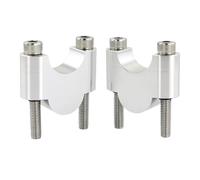 Riser Moto para Triumph para Tiger 1050 para Sport 2013-2020 28 mm 1 1/8 "Mango Fat Bar Mount Riser Elevadores de Manillar elevadores Manillar Motocicleta(Silver Riser 30mm)