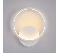 Riserva 12W apliques de pared modernos,apliques pared dormitorio Accesorios de iluminación para la sala de estar Dormitorio Baño Cocina Comedor, Blanco cálido