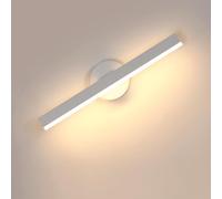 Riserva Aplique de Pared Interior 12W, Lampara Pared LED Moderna Giratorio 300°, Luz de Pared Blanca Cálida 3000k, Blanco Lámpara de Espejo Baño Para Tocador Inodoro, Salón, Dormitorio, Escalera