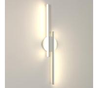 Riserva Aplique Pared Interior LED, 24W 2700LM Lámpara de Pared Blanca Modernas para Dormitorio, Salon, Escalera, 4500K Luz Natural