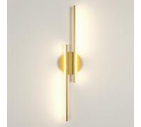 Riserva Aplique Pared Interior Oro, 24W Lámpara de Pared LED Moderna Lineal para Dormitorio, Salón, Pasillo, Escalera, Comedor, Galería, 4500K Luz Natural, 60cm