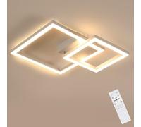 Riserva Lámpara de Techo Regulable LED, 34W 350° Ajustable Luz de Techo Moderna Blanca Aluminio con Mando a Distancia para Dormitorio, Salón, Comedor, Cocina, Balcón, 3000-6500K