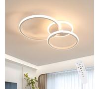 Riserva Plafón LED Techo Regulable, 42W Lampara Techo Moderna Redonda con Mando a Distancia, 3000-6500K, para Dormitorio, Cocina, Salon, Comedor, Pasillo, Blanco