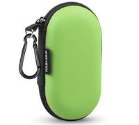 RISETECH - Funda para Auriculares con Cremallera, Compatible con Auriculares, AirPods, Beats Flex, Bose y Cable USB, con Llavero, Color Verde