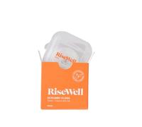 RiseWell Scrubby Floss - Hilo dental natural sin PFAS con hidroxiapatita, formulado por dentistas para eliminar la placa y fortalecer el esmalte, vegano, no tóxico, encerado de menta, 30 yardas