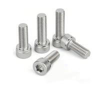 RISHORI 100pcs M5 Tornillos de Cabeza Cilíndrica con Hexágono Interno de Acero Inoxidable 304 de Rosca Completa, Longitud 6-14mm, para Proyectos DIY,M5x12mm