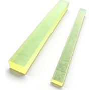 RISHORI 2 Piezas Banda Sólida De Poliuretano Barra De Goma Elástica Industrial 6mm Grosor, 10-20mm Ancho, 500mm Largo para Amortiguador, Intervalo,6 * 15 * 500mm 2pcs