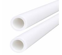 RISHORI 2 Piezas Tubo Rígido Hueco De PTFE Longitud 500 mm, Tubo Rígido PTFE Diámetro Exterior 35,5-45 mm x Diámetro Interior 25-25,5 mm para Proyectos de Ingeniería y Sellos,36mm OD x 25mm ID