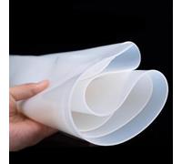 RISHORI Almohadilla Cuadrada De Goma De Silicona Semi-Translúcida 300mm x 300mm, Hoja De Grosor 0.5-2mm, Fácil De Cortar para Ensamblaje Y Aplicaciones De Soporte,1mm 1pc