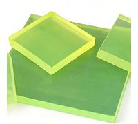 RISHORI PU Poliuretano Hoja 100x100mm 1-20mm Grueso Industrial Plástico Tablero Elástico Material De Ingeniería para Equipo Almohadillas,100mm*100mm*2.5mm 4pcs