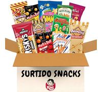 RISI Surtido - Risketos, Palomitas Ketchup, Caramelo y Chocolate, Triskys, Gusanitos, Jummy. Pack Aperitivo Salado y Dulce.