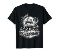 Rising from The Abyss - Grabado clásico de Monstruos Marinos Camiseta