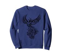 Rising from The Ashes Black Artistic Phoenix Ilustración Sudadera