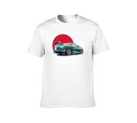 Rising Japan Car JDM Men's T-Shirt Unisex White Cotton Hip Hop Print tee Shirts XXL