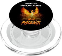 Rising Phoenix Flames Fire Bird Renacimiento Mítico Amante Regalo PopSockets PopGrip para MagSafe