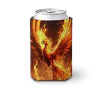 Rising Phoenix - Funda para enfriar latas de cerveza, enfriador de cerveza, soporte de bebidas aislado suave para fiestas, playa, eventos, hogar
