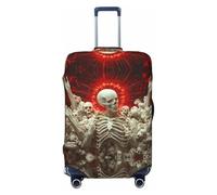 Rising Skeletons - Fundas protectoras elásticas para equipaje de viaje, color rojo, de 45,7 a 81,3 cm, Black, L