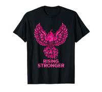 Rising Stronger Phoenix Breast Cancer Awareness - Cinta Rosa Camiseta