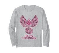 Rising Stronger Phoenix Breast Cancer Awareness - Cinta Rosa Manga Larga
