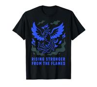 Rising Stronger Phoenix Design - Inspirador Camiseta