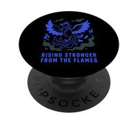 Rising Stronger Phoenix Design - Inspirador PopSockets PopGrip Adhesivo