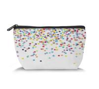 Rising Sun, neceser para mujer, diseño abstracto dibujado a mano con flechas de sol naciente, espaciosas bolsas de maquillaje de viaje, resistente al agua, organizador de accesorios, negro y blanco,