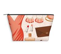 Rising Sun, neceser para mujer, diseño abstracto dibujado a mano con flechas de sol naciente, espaciosas bolsas de maquillaje de viaje, resistente al agua, organizador de accesorios, negro y blanco,