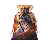 Rising Sun Tiger - Bolsas de regalo reutilizables con cordón para cumpleaños, bodas, regalos de fiesta y regalos festivos