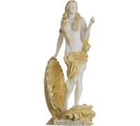 Rising Venus Afrodita Zeus Hija Diosa Griega Tono Dorado Estatua Escultura 7 pulgadas