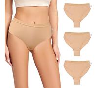 Risipu 3 Packs Ropa Interior Danza Ballets Corte Alto Calzoncillos Danza Ropa Interior Gimnasia Corta Transpirable Sin Costuras (FR/ES, Edad, 8 años, 9 años, Regular, Desnudo)