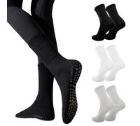 Risipu 3 Pares Calcetines Pilates Yoga Calcetines Antideslizantes Mujer Para Yoga Fitness Ballet Pilates