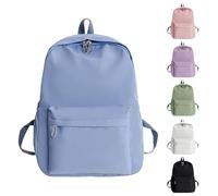 Risipu Mochila escolar para niñas y mujeres, mochila escolar casual, para adolescentes, niños, mochila de viaje ligera para hombres, mochila resistente al agua para libros para la universidad (azul)