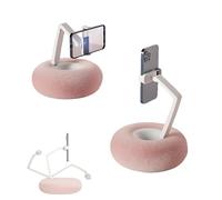 Risitei Soporte for teléfono con Pantalla Ajustable, Almohada for Tableta, cómodo Soporte for teléfono for visualización con Manos Libres y Uso cómodo for Cama, sofá y Escritorio(Pink)