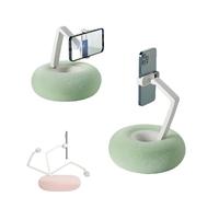 Risitei Soporte for teléfono con Pantalla Ajustable, Almohada for Tableta, cómodo Soporte for teléfono for visualización con Manos Libres y Uso cómodo for Cama, sofá y Escritorio(Green)