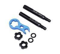 RISK Extensor de Válvula Francesa para Cámaras de Bicicleta Aluminio Ligero, Extraíble y Antideslizante (45mm)