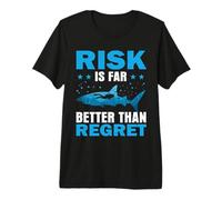 Risk Is Far Better Than Regret Scuba Dive Diver Diving Camiseta Premium