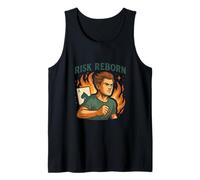 Risk Reborn: una mentalidad de póker con determinación ardiente Camiseta sin Mangas