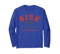Risk The World Conquest Game EST. 1957 Manga Larga, Unisex para Adultos, Azul Real, XXL
