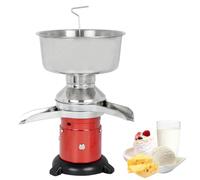 Rismanor Separador eléctrico de crema de leche de 40 W, 60 l/h, de alta entrífugo, de leche de acero inoxidable 304, separador de leche de vaca de cabra con cuenco de 5 litros, 10500 rpm