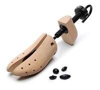 rismart Horma Zapatos en Hombre Mujer tipos de Zapatos, Hormas de Plástico, Justable Longitud y Anchura(Marrón,L <1 set> / 40 EU-44 EU)