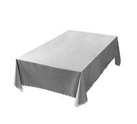 rismart Impermeable Mantel Hule Rectangular Antimanchas Manteles de Mesa para Comedor Cocina 90_x_140_cm Gris