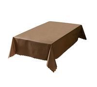 rismart Impermeable Mantel Hule Rectangular Antimanchas Manteles de Mesa para Comedor Cocina 90_x_140_cm Café