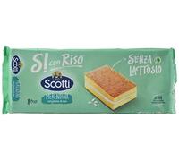 Riso Scotti Merendina con Farina di Riso Snack sin lactosa con harina de arroz (8 x 25 g) 200 g sin aceite de palma sin proteínas de leche