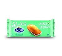 Riso Scotti PlumCake con Riso Senza Lattosio - Pastel de ciruela con arroz sin lactosa (6 x 31,7 g) 190 g sin aceite de palma sin proteínas de leche
