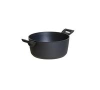 RISOLI' | Easy Extra Black, cacerola para inducción Ø24 cm, de aluminio forjado 3 mm, Made in Italy