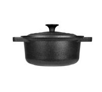 Risoli Le Pignatte - Cacerola Antiadherente para inducción y Gas, diámetro de 22 cm, Slow Cooking, Tapa y Asas de fundición, Aluminio Fundido Reciclado, Fabricada en Italia