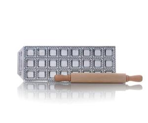 RISOLI ' Raviolcasa 24 aluminio fundido pulido con rodillo de madera
