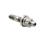RISON-Titanium 12 Set Juego de Pernos para Colectores de Escape de Titanio M10x1.5x54mm, Prisioneros Roscados con Tuerca de Brida de Sistema de Escape, Tornillos Espárrago para Coche Moto